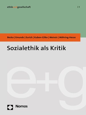 cover image of Sozialethik als Kritik